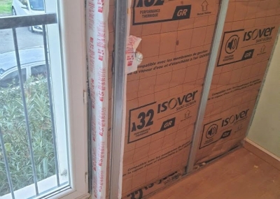 ISOLATION MURS INTERIEURS EN LAINE DE VERRE 