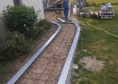 Préparation de l'accès à une maison